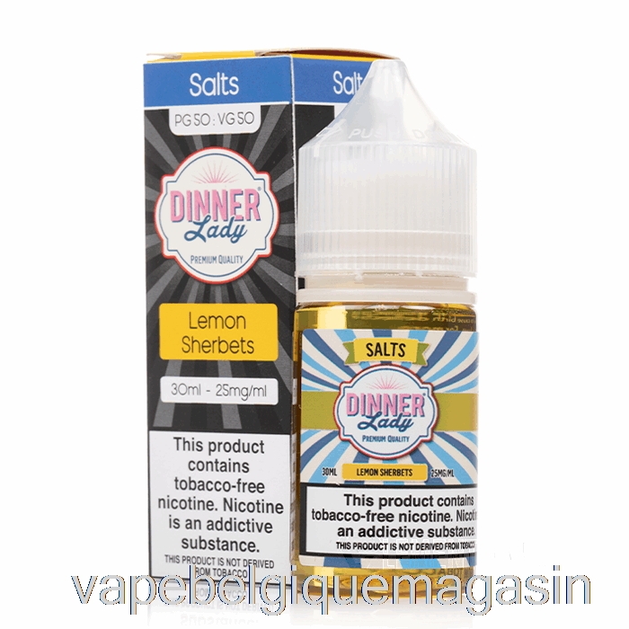 Vape Jetable Sorbets Citron Sels - Vape Dîner Dame - 30ml 25mg